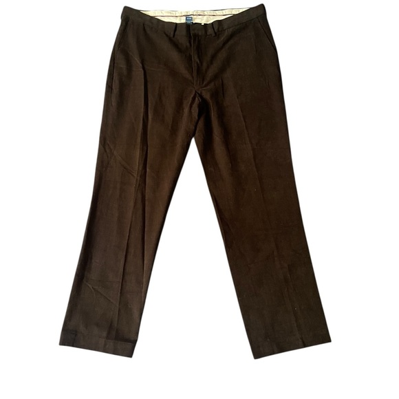 Polo Ralph Lauren Men’s Brown Brushed Cotton Twill Dress Pants 40L 40x34 - Picture 1 of 7